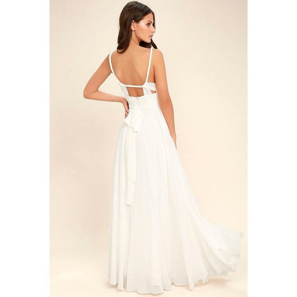 Lulus Carte Blanche White Maxi Dress - Size X-Small